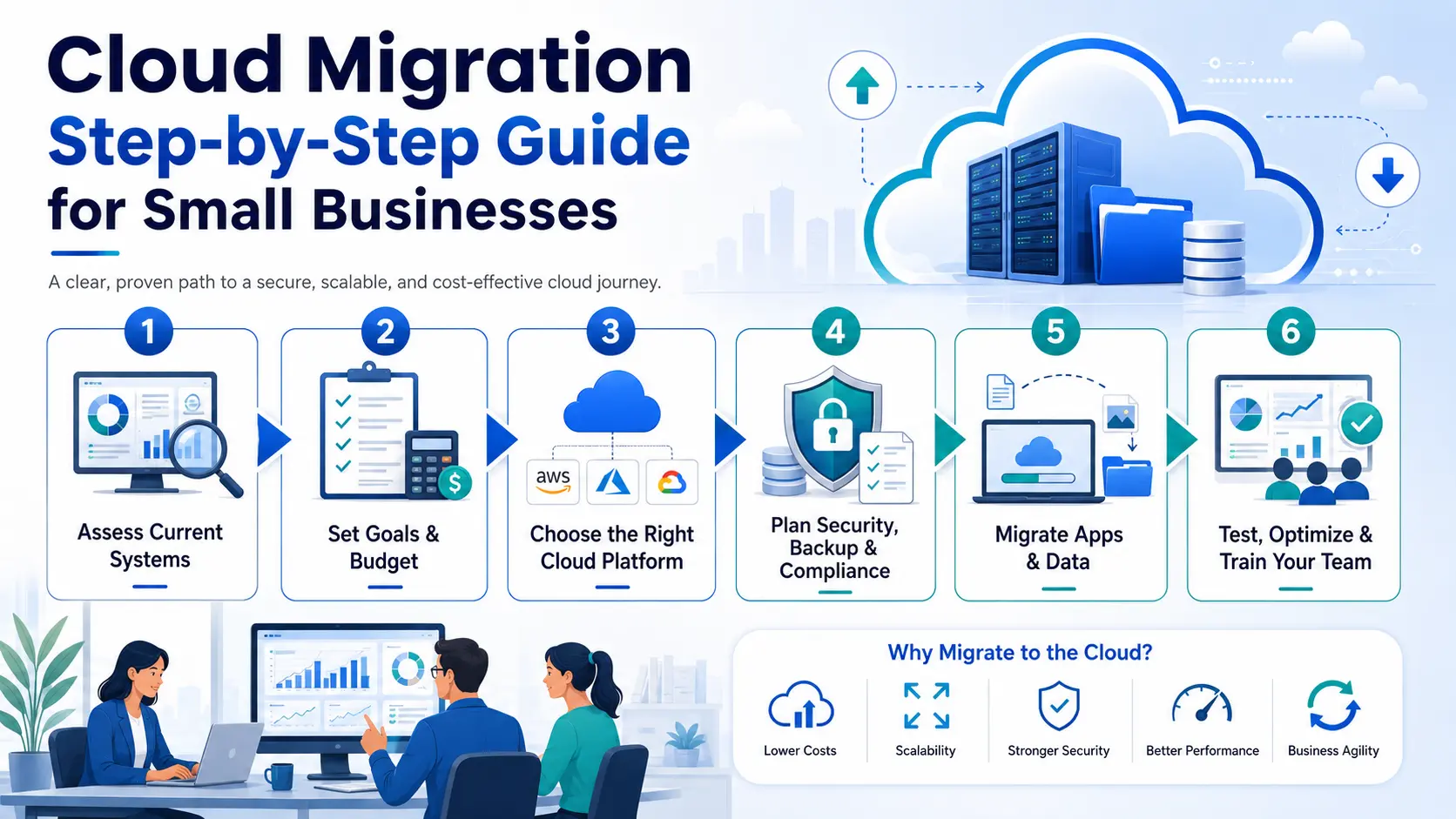 Cloud migration step by step guide for small businesses
