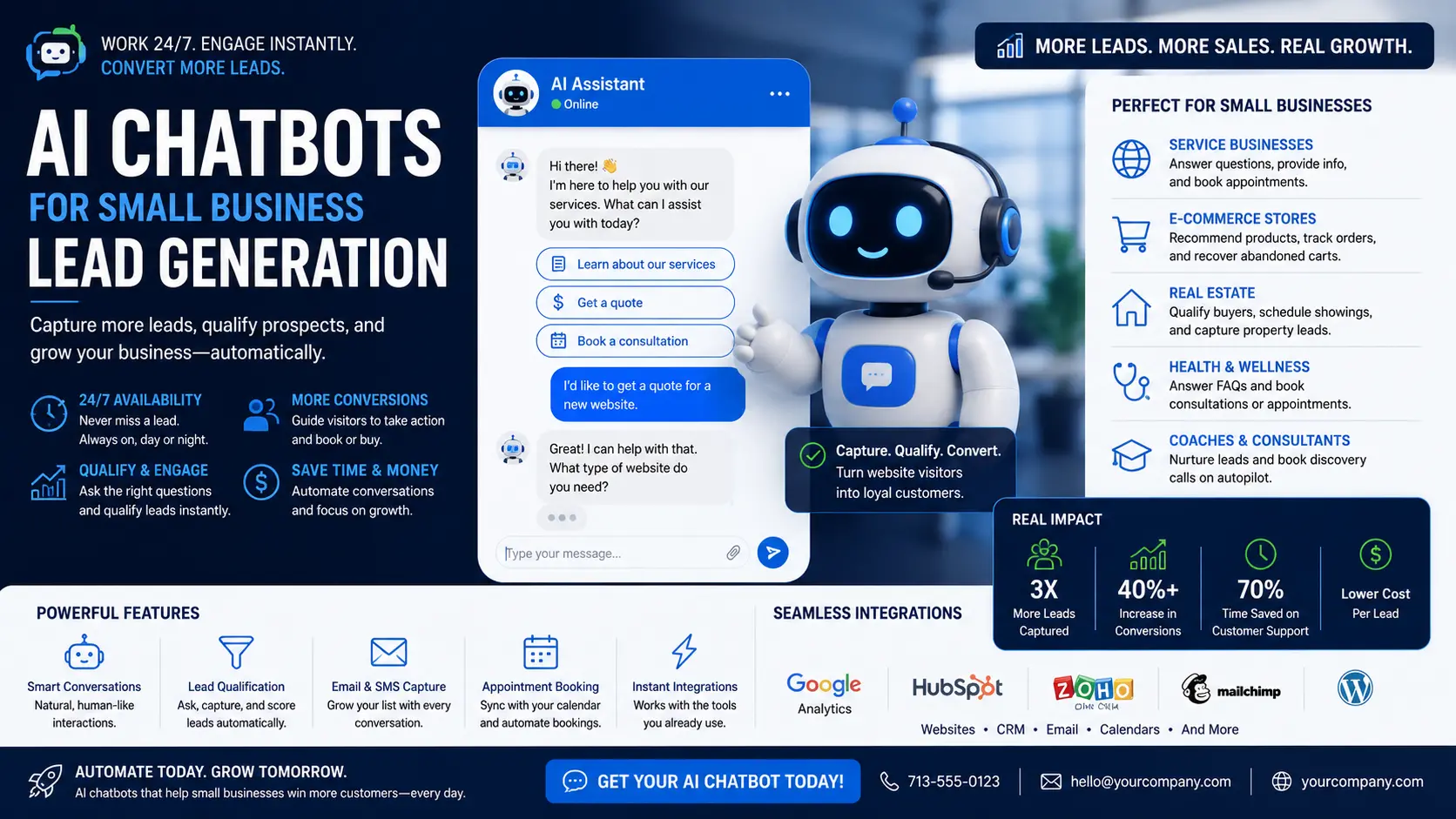 AI chatbot service image for Cloud Technology Computing website