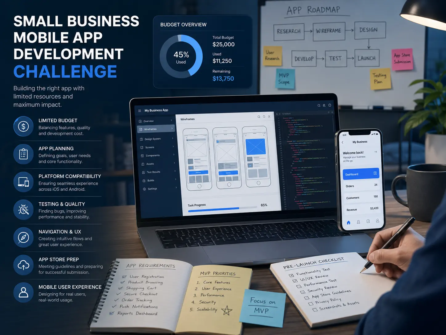 Small business mobile app development challenge